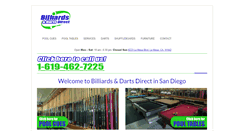 Desktop Screenshot of billiardsdirectonline.com
